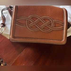Brighton Emmy Flap Bourbon Interlok Crossbody. Excellent Condition.Bag Included